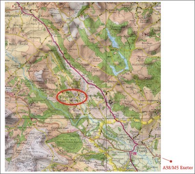 Lustleigh map